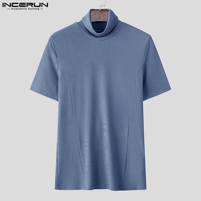 NCERUN Men's Turtleneck Slim Fit T-Shirt