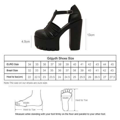Women's  Closed-Toe Block Heeled Sandals with Ankle Buckle Strap