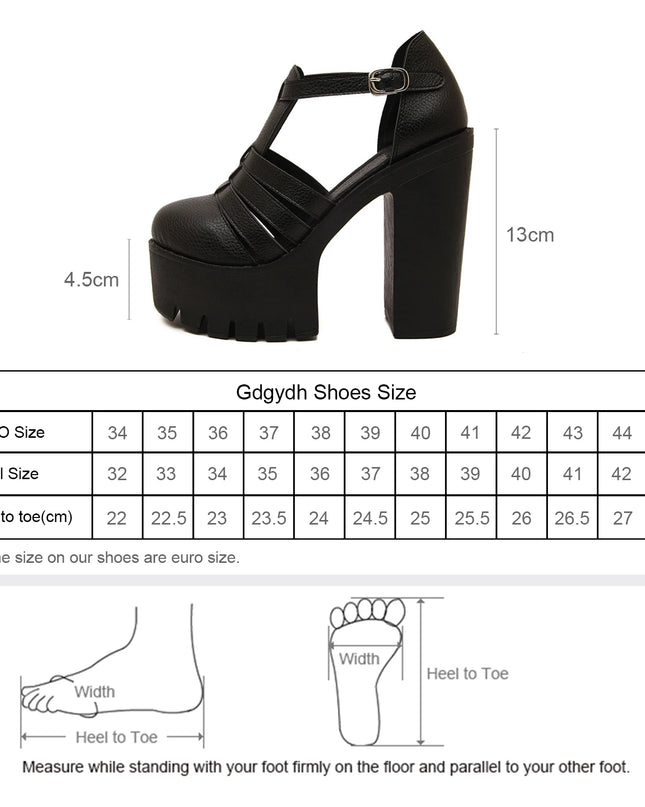 Women's  Closed-Toe Block Heeled Sandals with Ankle Buckle Strap