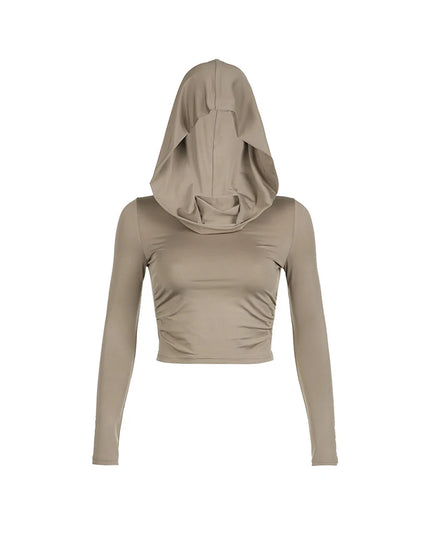 Women's Slim Fit Long Sleeve Hoodie Sweater