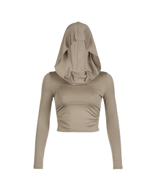 Women's Slim Fit Long Sleeve Hoodie Sweater