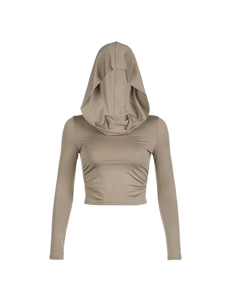 Women's Slim Fit Long Sleeve Hoodie Sweater
