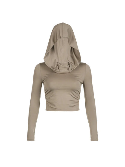 Women's Slim Fit Long Sleeve Hoodie Sweater