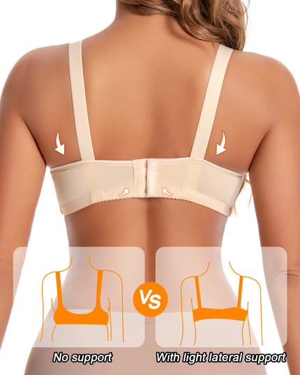 6-Piece Set of Women's Colorful Lace Wireless Bras with Adjustable Straps