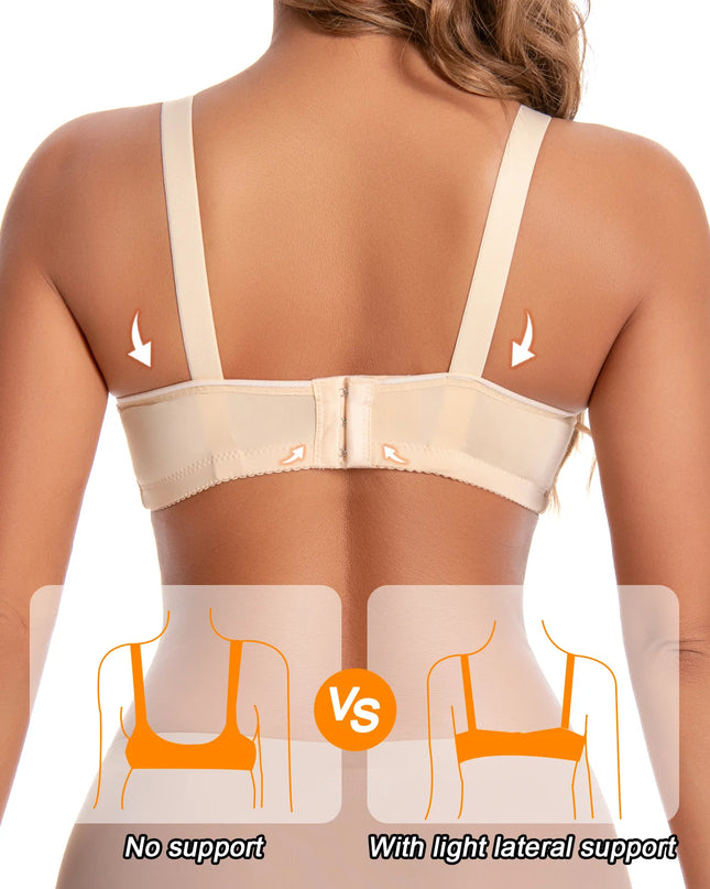 6-Piece Set of Women's Colorful Lace Wireless Bras with Adjustable Straps