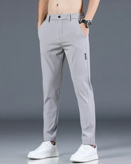 Men's Slim Fit Straight Leg Trousers