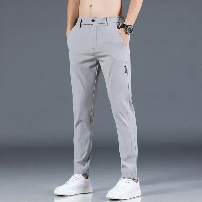 Men's Slim Fit Straight Leg Trousers