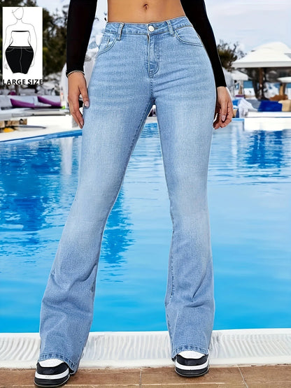 Women's High-Waist Hip-Lifting Slimming Flare Jeans