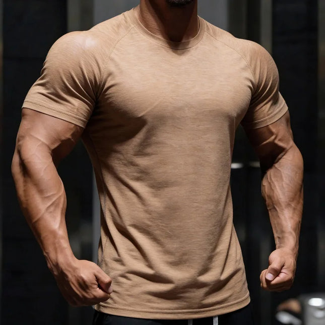 Men's Fleece Tight-Fit Long-Sleeved Sweater - Quick-Drying, Breathable, Highly Elastic