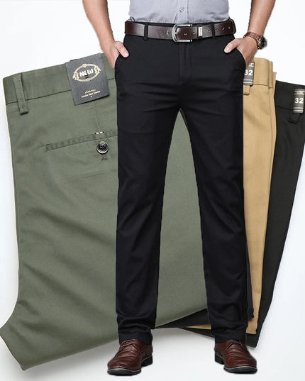 Men's Straight Classic Casual Pants - Various Colors