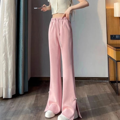 Women's High-Waist Flare Pants - Slim Fit Casual Trousers for Women