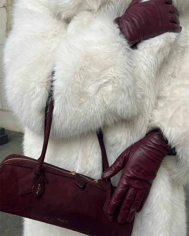 Women's Faux Fur Coat – Luxury Elegant Loose Fit Coat