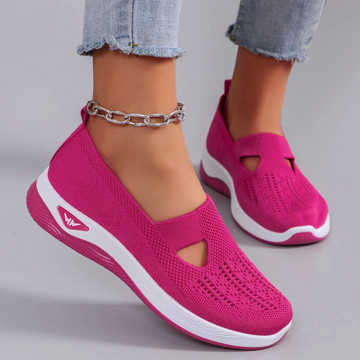 Women's Lightweight Breathable Non-Slip Sneakers - Various Colors