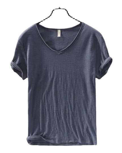 Women's V-Neck Short Sleeve Slim Fit T-Shirt - Various Colors