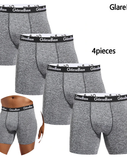 4-Piece Set of Mid-Length Men’s Boxer Shorts