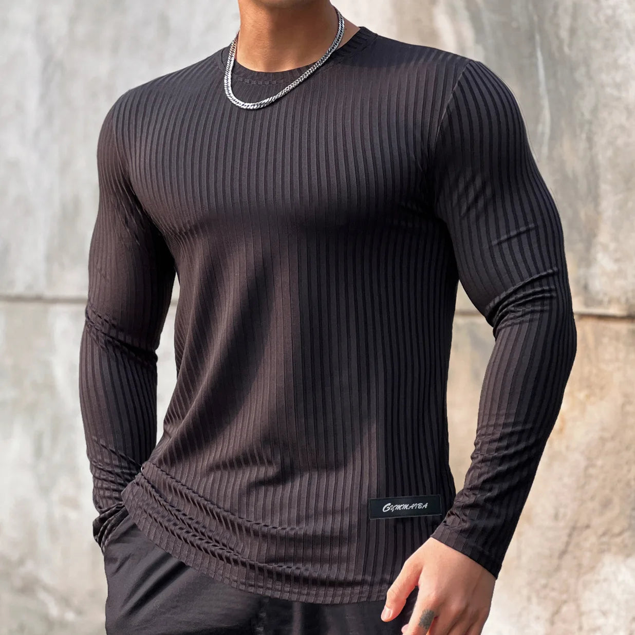 Men's Slim Fit Lightweight Long Sleeve Sweater