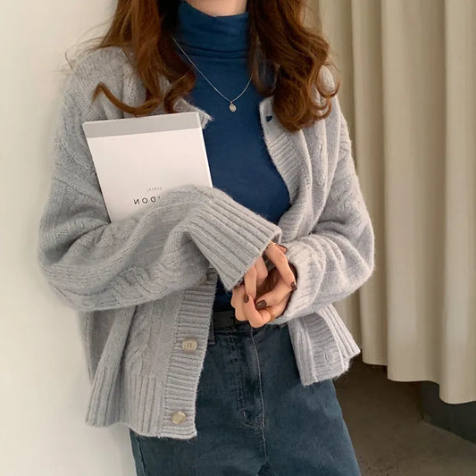 Women's Elegant Vintage Knitted Cardigan