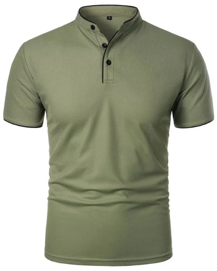 Men's Breathable Half-Button T-Shirt