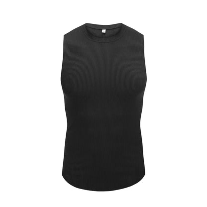 Men's Elastic Striped Tank Top
