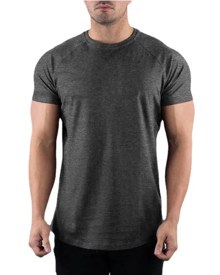Men's Slim Fit Cotton Short Sleeve T-Shirt - Various Colors