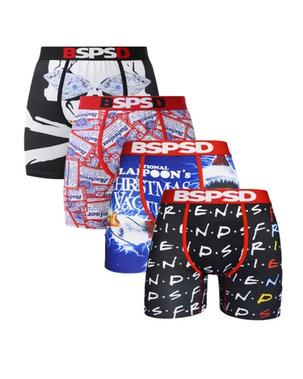 BPSD 4-Pack Men's Breathable Boxer Briefs Underwear