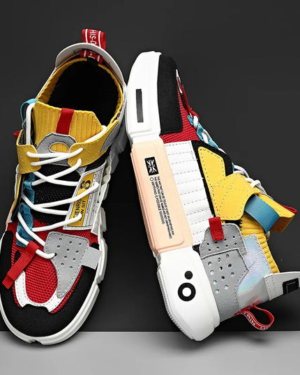 Men's Casual Sneakers - Breathable Luxury Trainers With Trendy Design