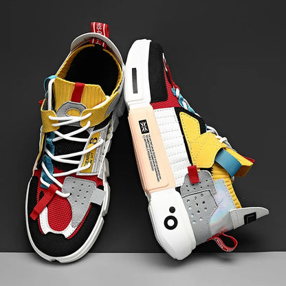 Men's Casual Sneakers - Breathable Luxury Trainers With Trendy Design