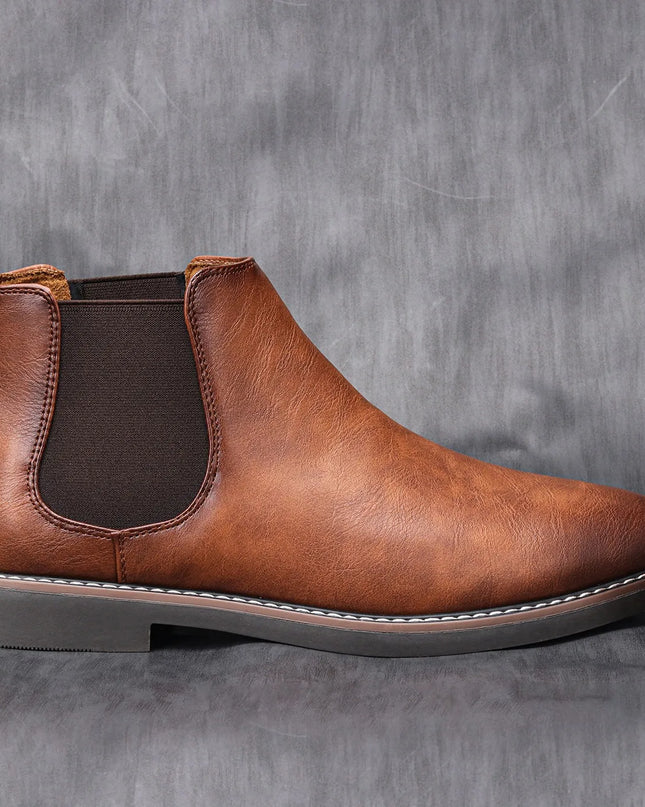 Retro Stylish Slip-On Boots for Men - Various Colors