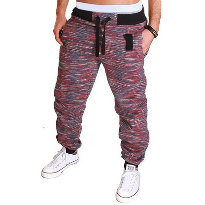Men's Slim Fit Stretchy Camouflage Drawstring Sweatpants