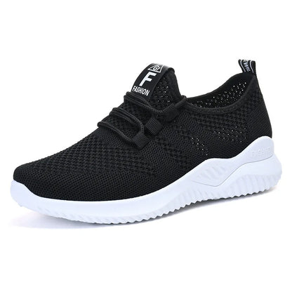 Women's Lightweight Breathable Mesh Running Shoes with Soft Bottom Comfort