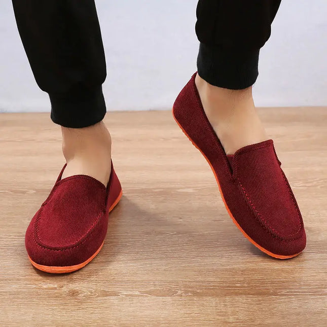 Men's Casual Canvas Loafers - Stylish Slip-On Shoes