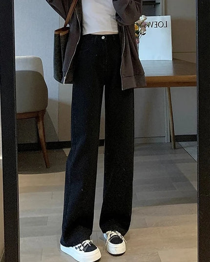 Vintage Women's Wide-Leg High-Waist Pants