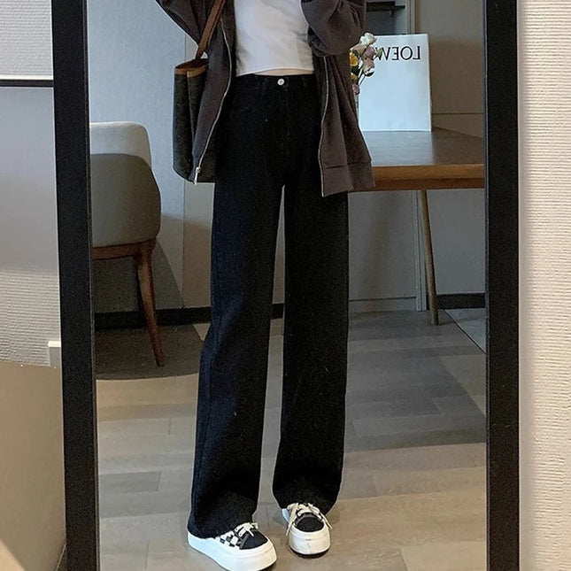 Vintage Women's Wide-Leg High-Waist Pants