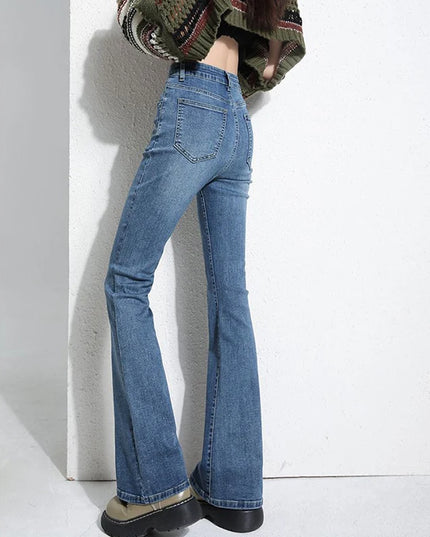Women's Slim Fit High Waist Flared Jeans