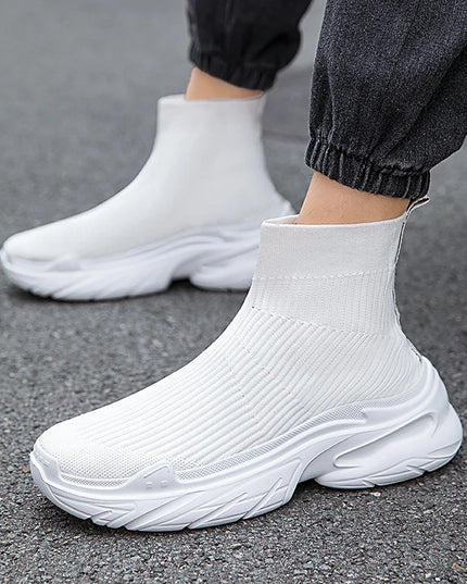 Men's Breathable Mesh High-Top Sneakers