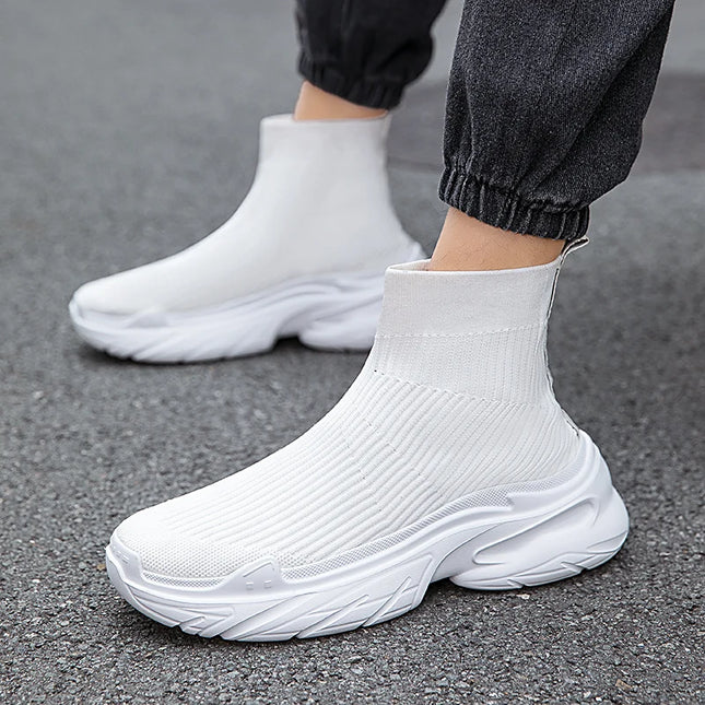 Men's Breathable Mesh High-Top Sneakers