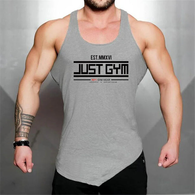 Men's Breathable Cotton Fitness Vests - Lightweight Tank Top