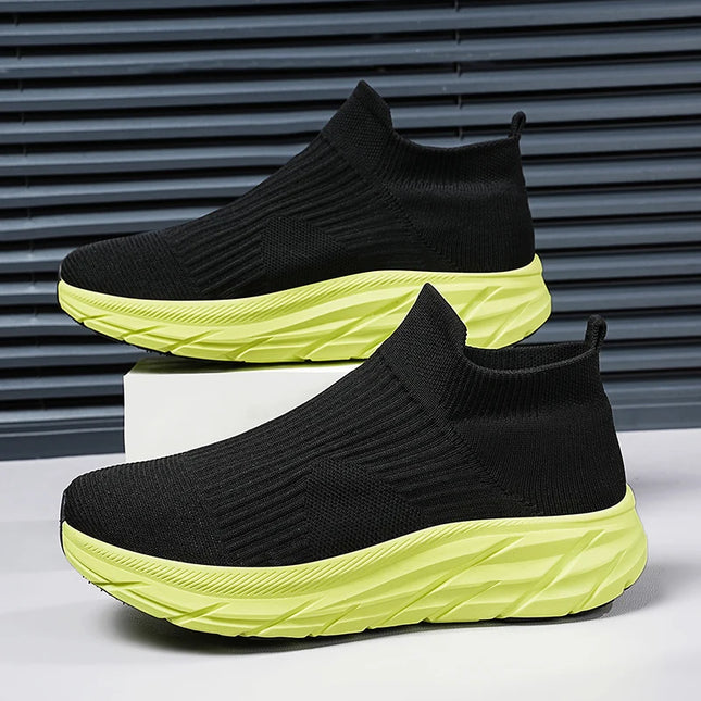 Unisex Breathable Lightweight Non-Slip Sneakers with Thick Sole