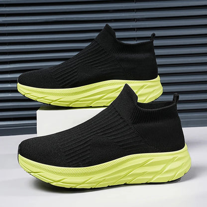 Unisex Breathable Lightweight Non-Slip Sneakers with Thick Sole