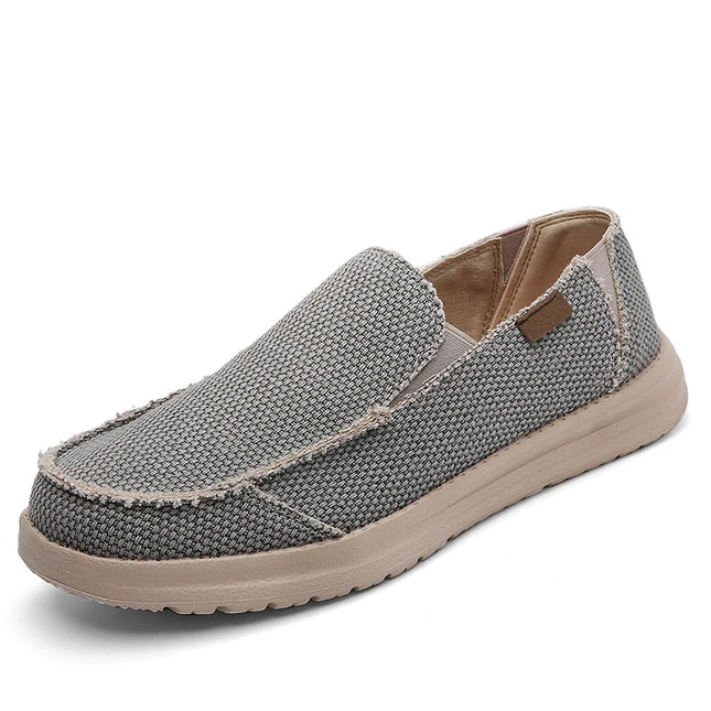 Men's Breathable Denim Canvas Slip-On Sneakers
