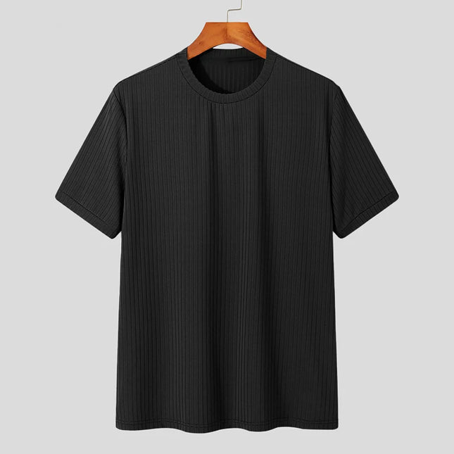 Men's Light Luxury O-Neck Loose Fit T-Shirt