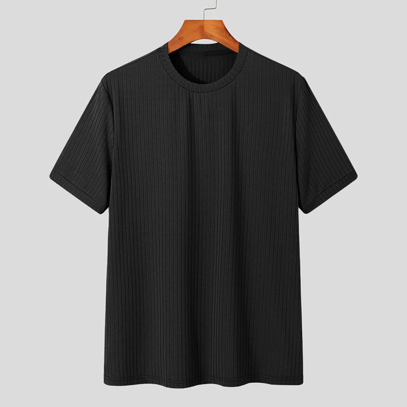 Men's Light Luxury O-Neck Loose Fit T-Shirt