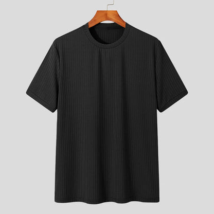 Men's Light Luxury O-Neck Loose Fit T-Shirt