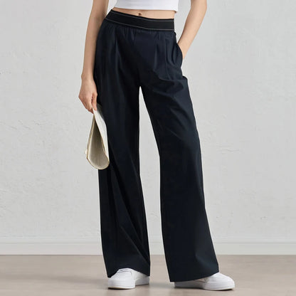 Women's Lightweight High-Waisted Wide Leg Loose Sweatpants