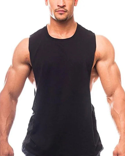Just Gym Men's Fitness Tank Top - Side Cut Tee for Optimal Performance and Style