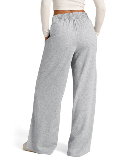 Women's Wide Leg Straight Pants with Drawstring