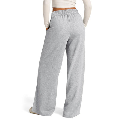 Women's Wide Leg Straight Pants with Drawstring