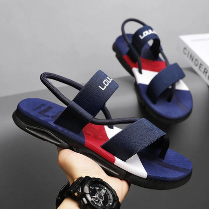Men's Ankle Wrap Slip-Resistant Slide Slippers - Comfortable and Durable Footwear
