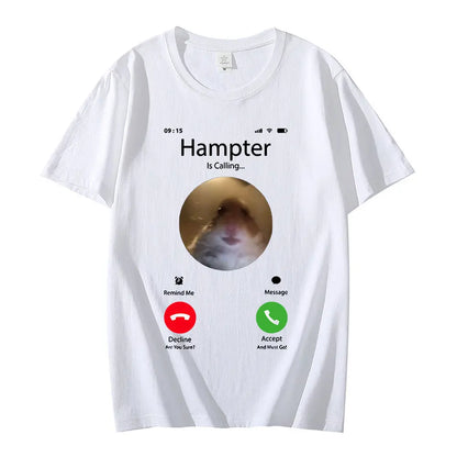 Meme Hamster Staring at Front Camera Unisex T-Shirt