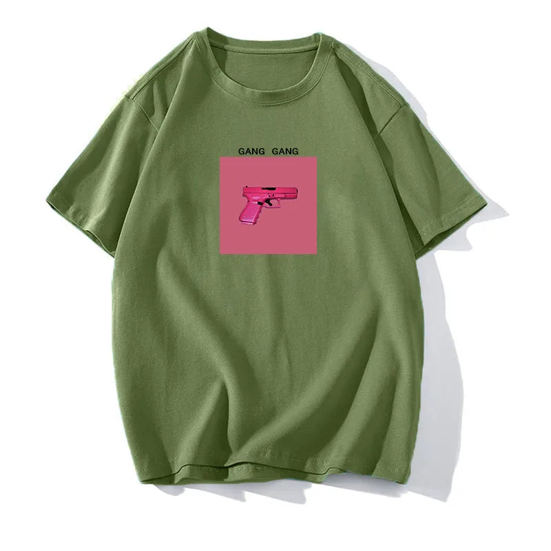 Women's Cotton Casual Loose Fit O-Neck T-Shirt